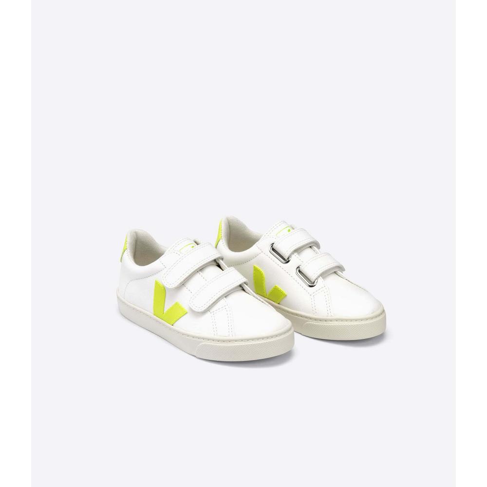 Pantofi Copii Veja ESPLAR CHROMEFREE White/Green | RO 726GSO